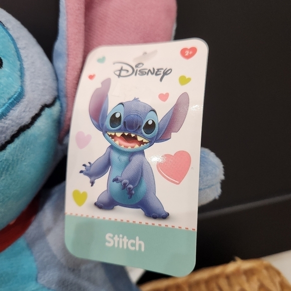 New - Disney Valintine's Day or Someone you LOVE Stitch 11 inch Plush Toy NWT - Picture 2 of 7